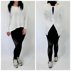 Athleisure Activewear Yoga Pant Leggings & Long Sleeve Top 2pc Outfit Set